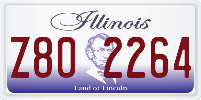 IL license plate Z802264