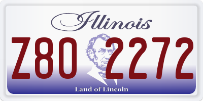 IL license plate Z802272