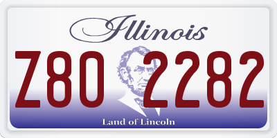 IL license plate Z802282