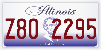 IL license plate Z802295