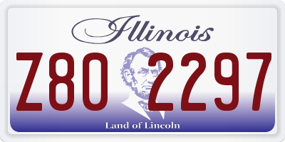 IL license plate Z802297