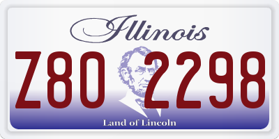 IL license plate Z802298