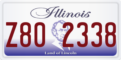 IL license plate Z802338