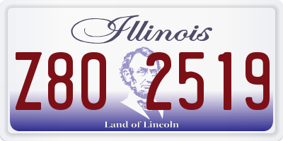 IL license plate Z802519