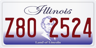 IL license plate Z802524