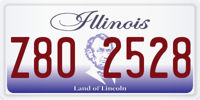 IL license plate Z802528