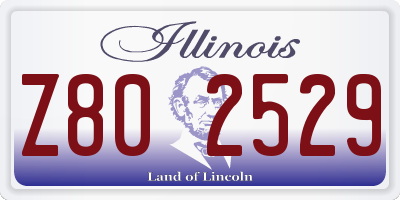 IL license plate Z802529