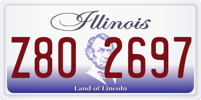 IL license plate Z802697
