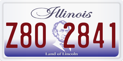 IL license plate Z802841