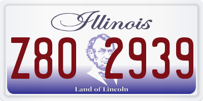 IL license plate Z802939