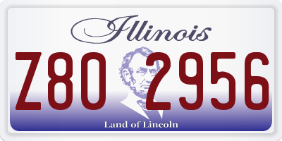 IL license plate Z802956