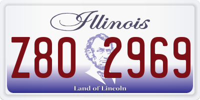 IL license plate Z802969