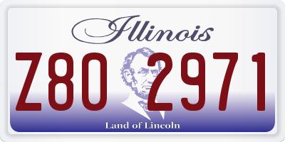 IL license plate Z802971