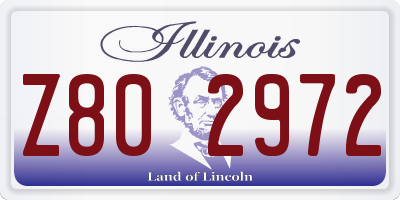 IL license plate Z802972