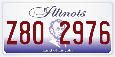 IL license plate Z802976