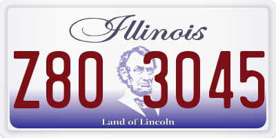 IL license plate Z803045