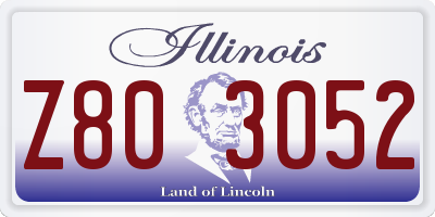 IL license plate Z803052