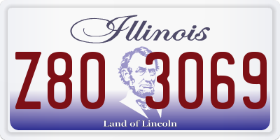 IL license plate Z803069