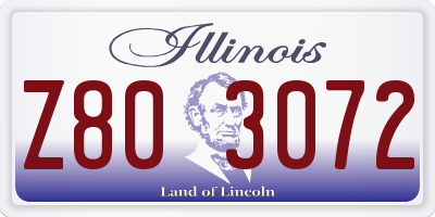 IL license plate Z803072