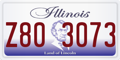 IL license plate Z803073