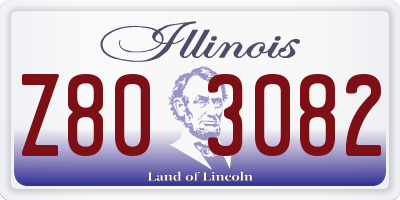 IL license plate Z803082