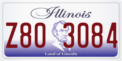 IL license plate Z803084