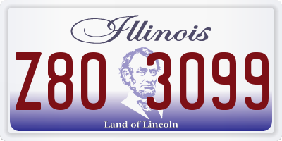 IL license plate Z803099