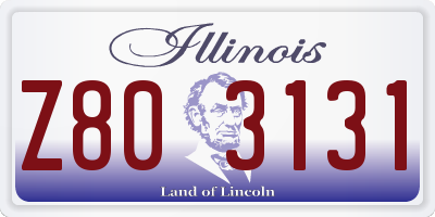 IL license plate Z803131