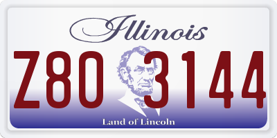 IL license plate Z803144