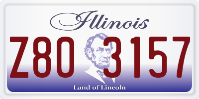 IL license plate Z803157