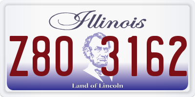 IL license plate Z803162