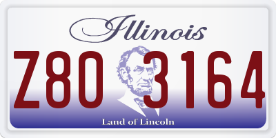 IL license plate Z803164