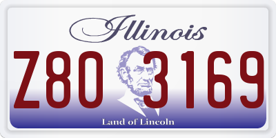 IL license plate Z803169