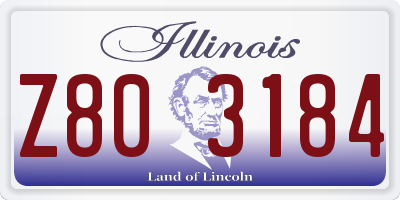 IL license plate Z803184