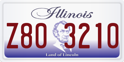 IL license plate Z803210