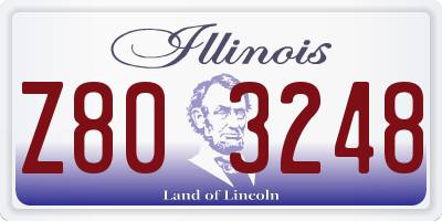 IL license plate Z803248