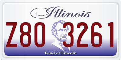 IL license plate Z803261