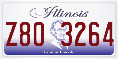 IL license plate Z803264