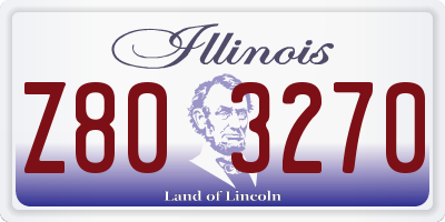 IL license plate Z803270