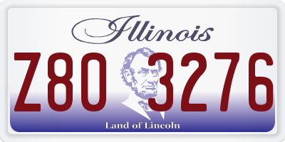 IL license plate Z803276