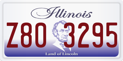 IL license plate Z803295