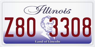 IL license plate Z803308