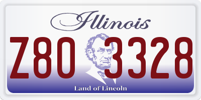 IL license plate Z803328