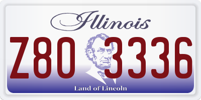 IL license plate Z803336