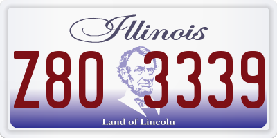 IL license plate Z803339