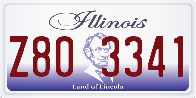 IL license plate Z803341