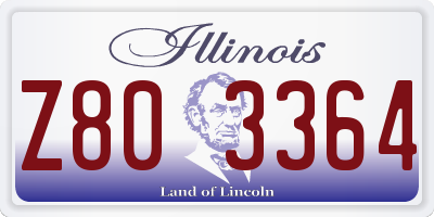 IL license plate Z803364