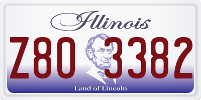 IL license plate Z803382