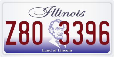IL license plate Z803396