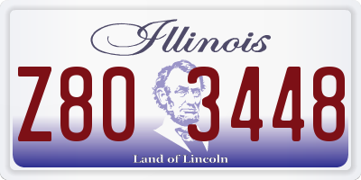 IL license plate Z803448